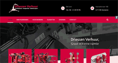 Desktop Screenshot of driessenverhuur.nl